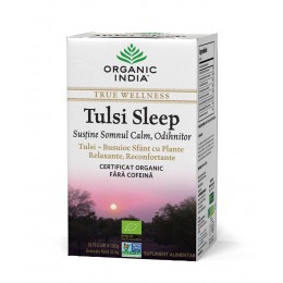 Ceai Tulsi Sleep cu Plante Relaxante, Reconfortante | Somn Calm, Odihnitor Plicuri